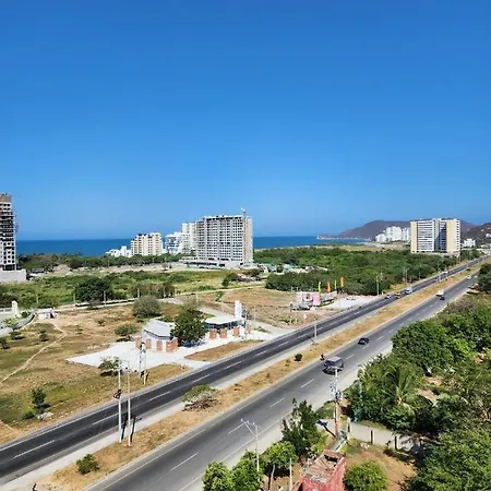 Hermoso Apto Cerca A La Playa Bello Horizonte Santa Marta  Exterior photo